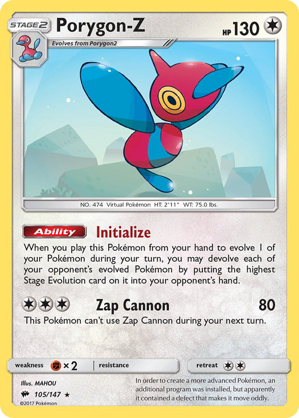 Burning Shadows 105 Porygon-Z