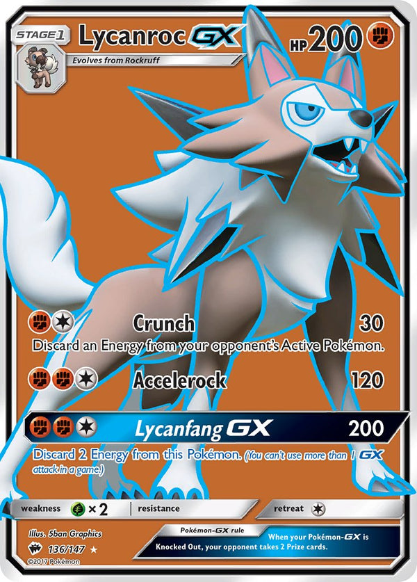 Burning Shadows 136 Lycanroc-GX