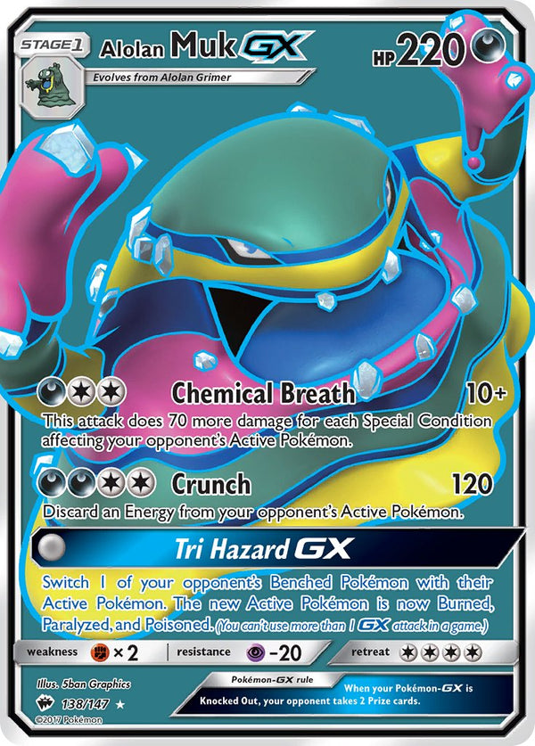 Burning Shadows 138 Alolan Muk-GX