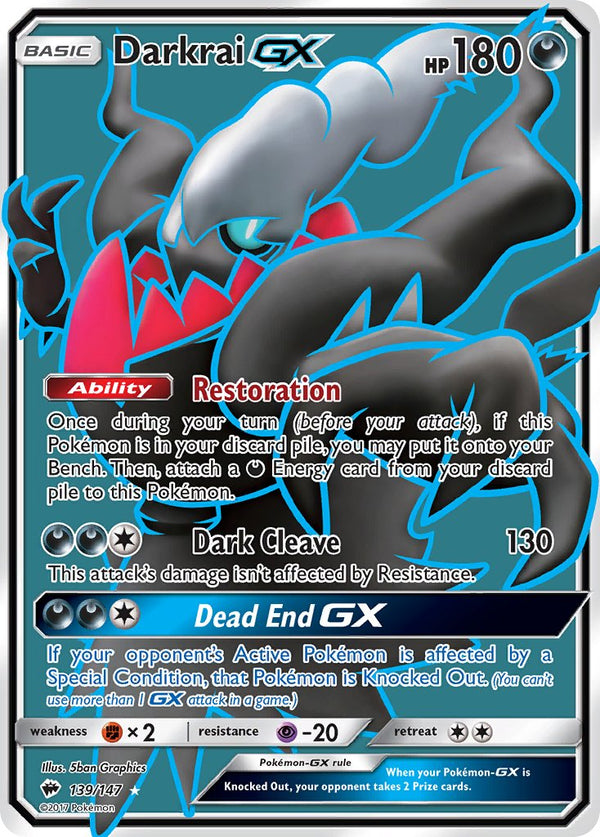 Burning Shadows 139 Darkrai-GX