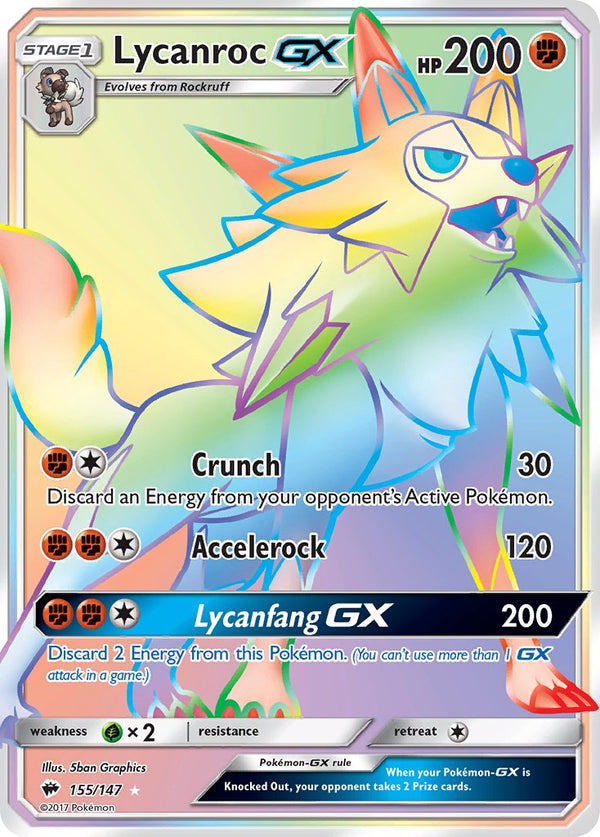 Burning Shadows 155 Lycanroc-GX