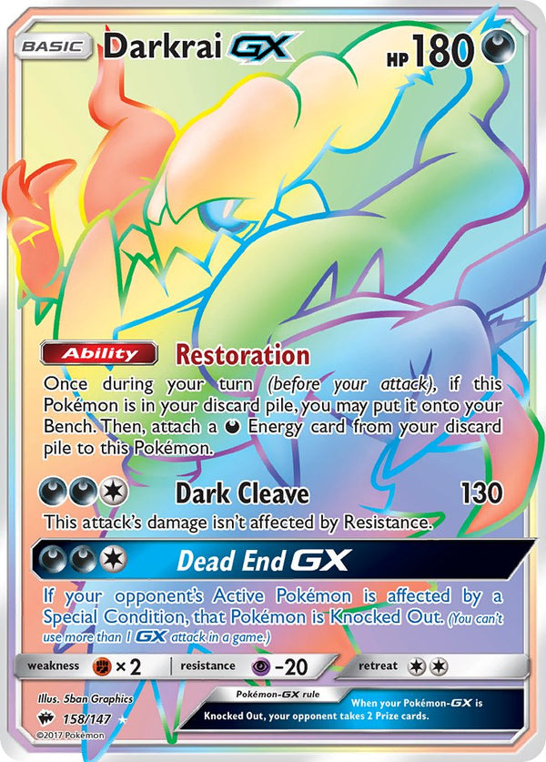 Burning Shadows 158 Darkrai-GX