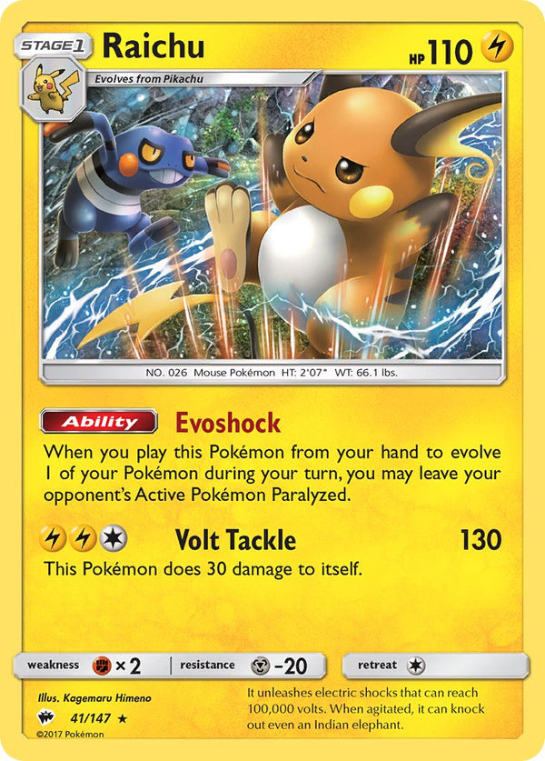 Burning Shadows 41 Raichu