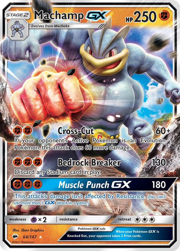 Burning Shadows 64 Machamp-GX