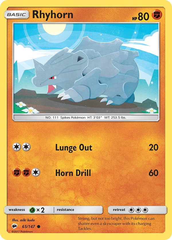 Burning Shadows 65 Rhyhorn