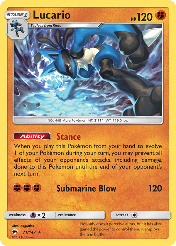 Burning Shadows 71 Lucario