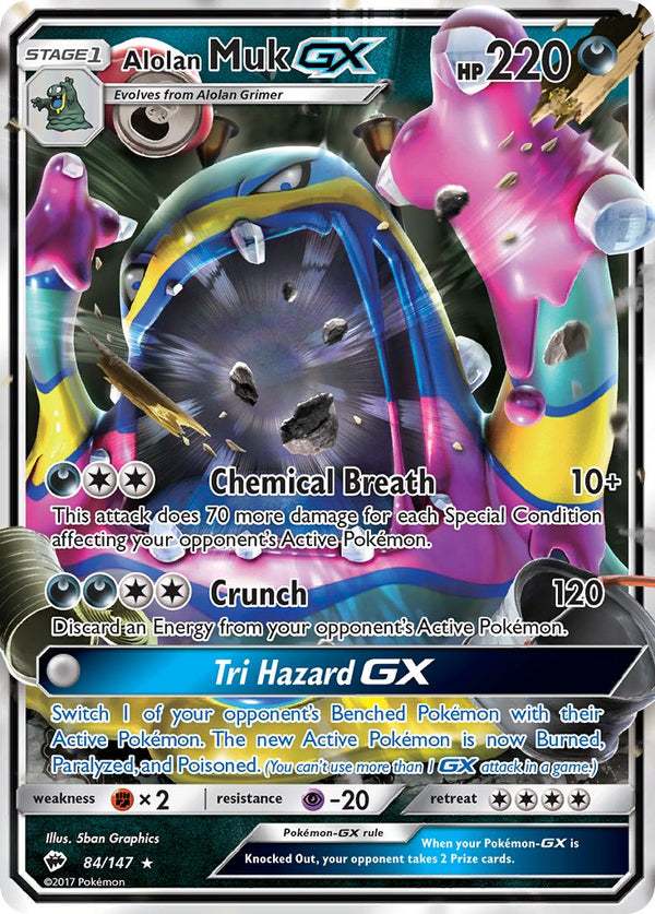 Burning Shadows 84 Alolan Muk-GX