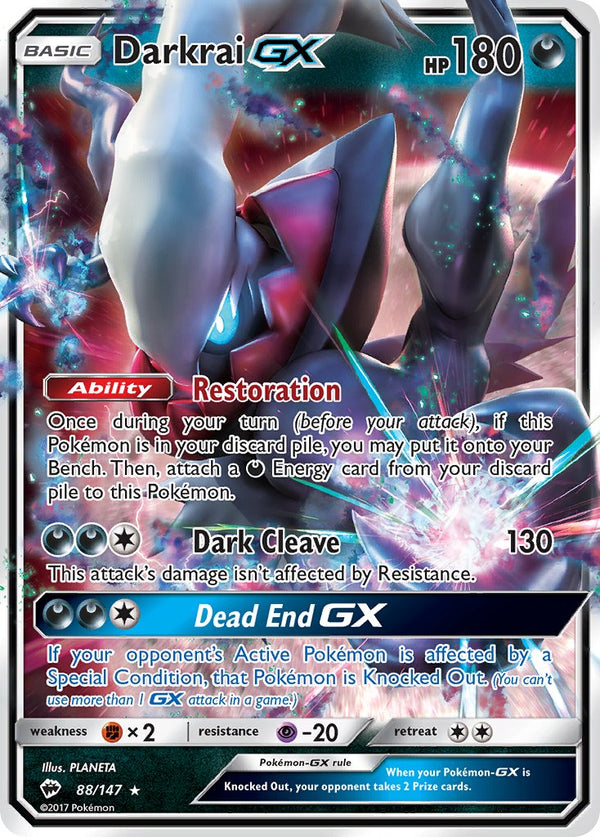 Burning Shadows 88 Darkrai-GX