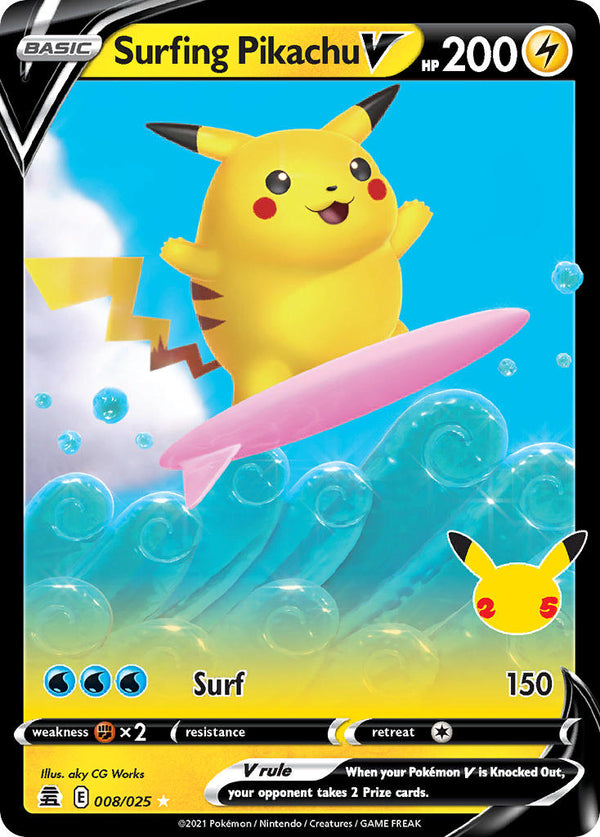 Celebrations 008 Surfing Pikachu V