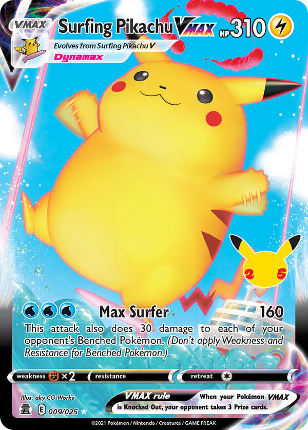 Celebrations 009 Surfing Pikachu VMAX