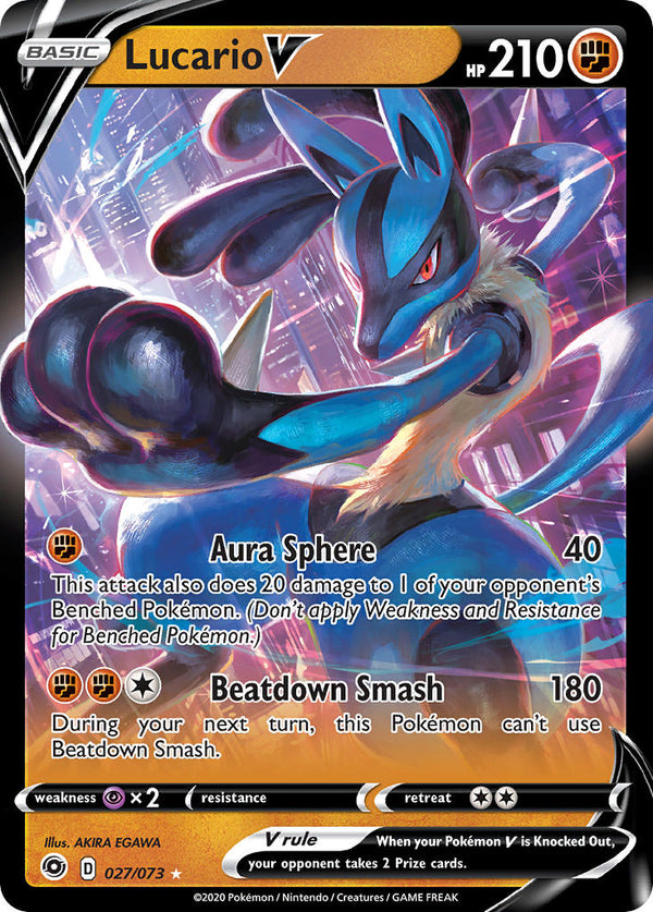 Champions Path 027 Lucario V 