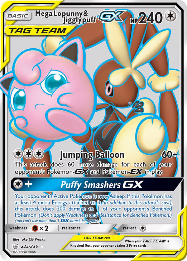 Cosmic Eclipse 225 Mega Lopunny & JigglypuffGX