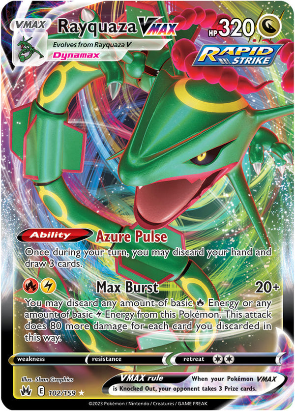 Crown Zenith 102 Rayquaza VMAX