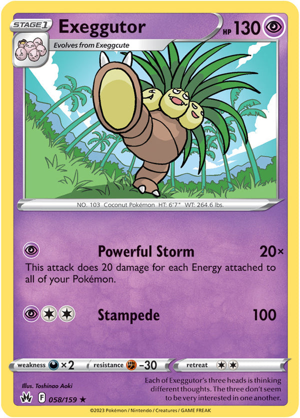 Crown Zenith 058 Exeggutor