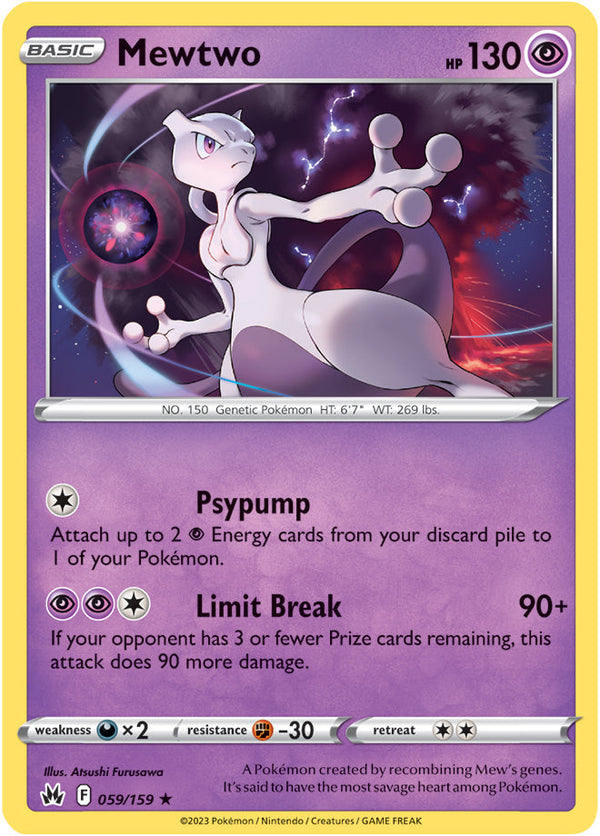 Crown Zenith 059 Mewtwo