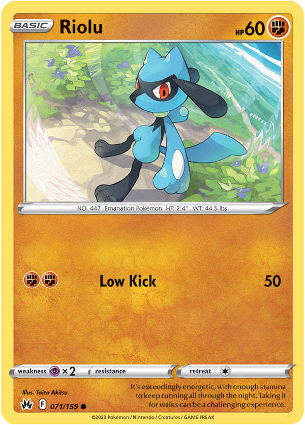 Crown Zenith 071 Riolu