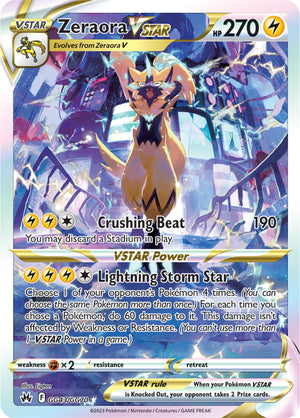 Crown Zenith GG43 Zeraora VSTAR
