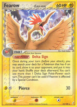 Crystal Guardians 018 Fearow (Delta Species)