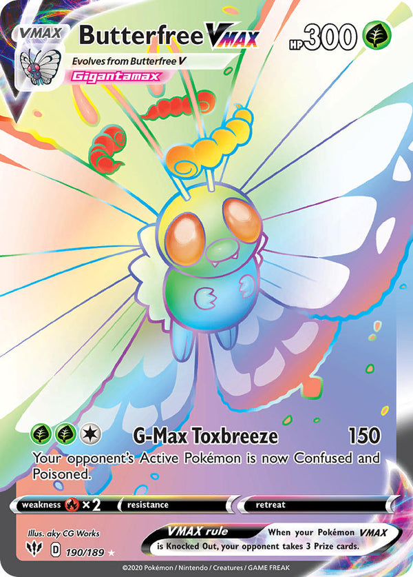 Darkness Ablaze 190 Butterfree VMAX