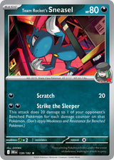 Destined Rivals 128 Team Rocket's Sneasel - Reverse Holo