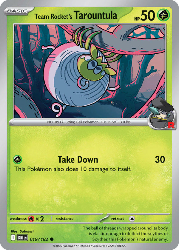 Destined Rivals 019 Team Rocket's Tarountula