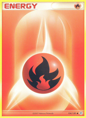 Diamond and Pearl Base 124 Fire Energy