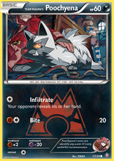 Double Crisis 017 Team Magma's Poochyena