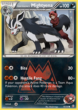 Double Crisis 019 Team Magma's Mightyena