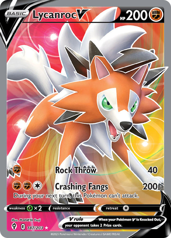 Evolving Skies 187 Lycanroc V