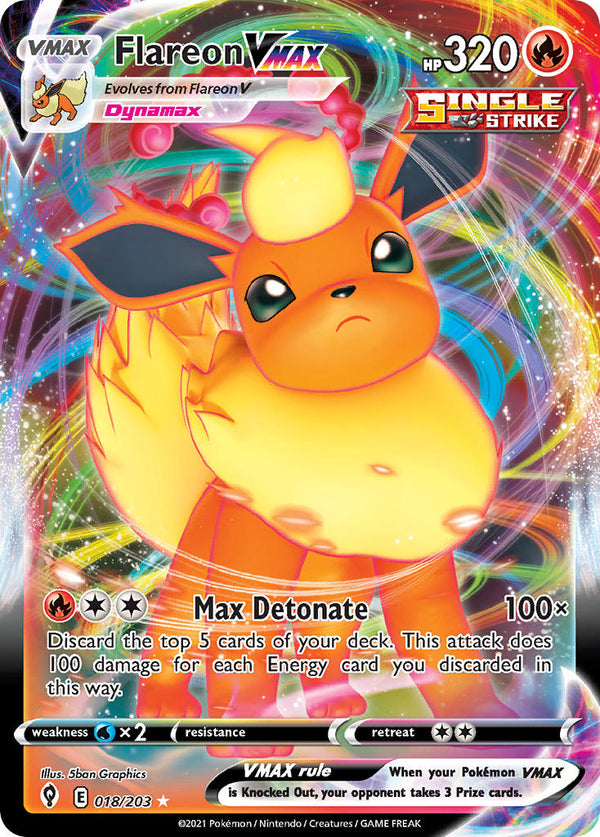 Evolving Skies 018 Flareon VMAX