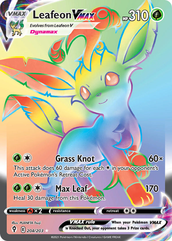 Evolving Skies 204 Leafeon VMAX