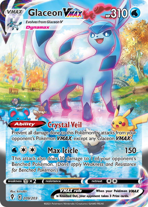 Evolving Skies 209 Glaceon VMAX