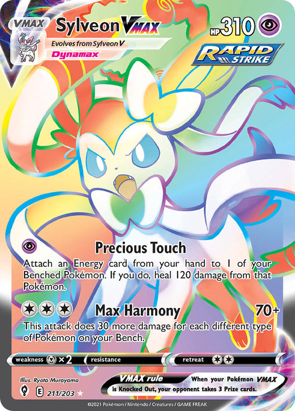 Evolving Skies 211 Sylveon VMAX