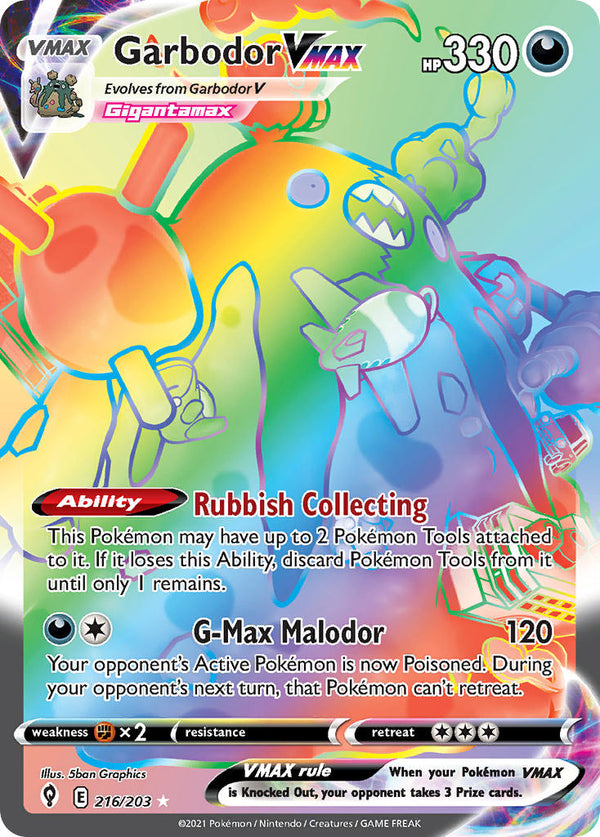 Evolving Skies 216 Garbodor VMAX