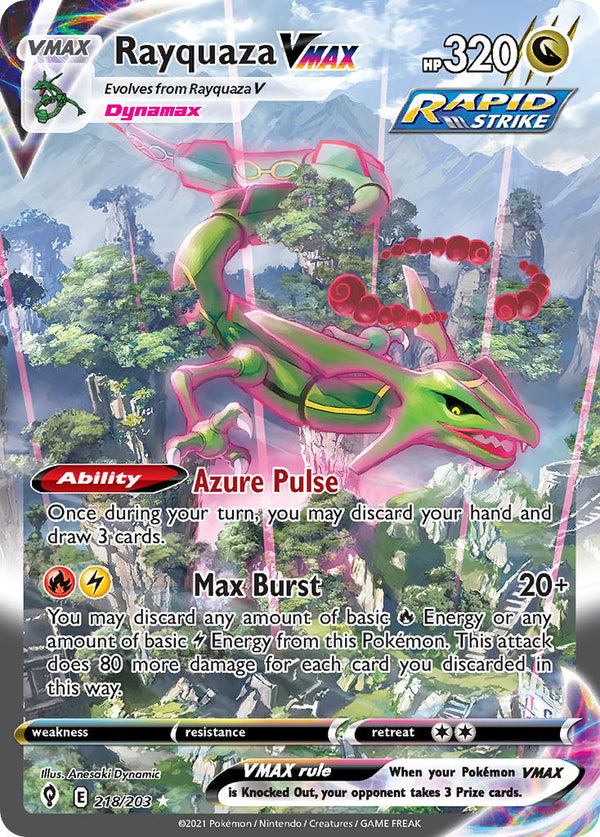 Evolving Skies 218 Rayquaza VMAX