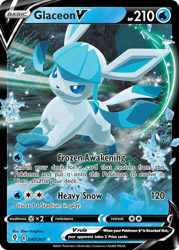 Evolving Skies 040 Glaceon V