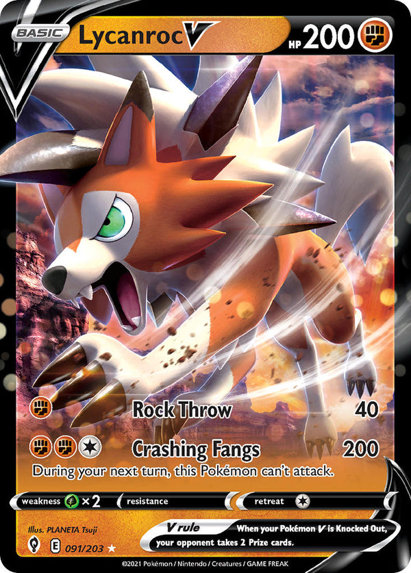 Evolving Skies 091 Lycanroc V