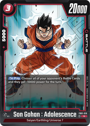 Awakened pulse FB01-016 Son Gohan : Adolescence
