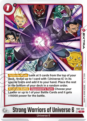 Awakened pulse FB01-031 Strong Warriors of Universe 6