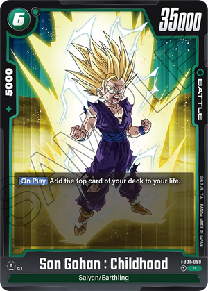 Awakened pulse FB01-090 Son Gohan : Childhood
