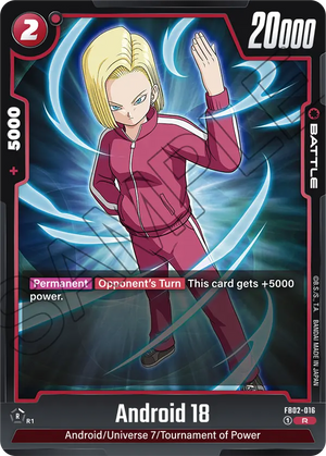 Blazing aura FB02-016 Android 18