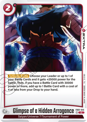 Blazing aura FB02-035 Glimpse of a Hidden Arrogance