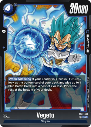 Blazing aura FB02-059 Vegeta