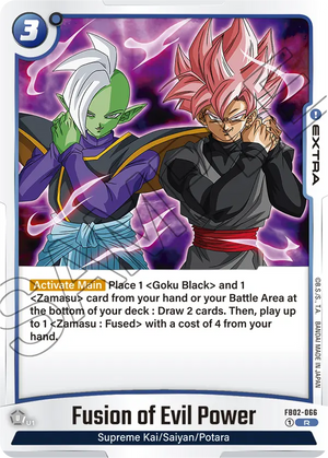 Blazing aura FB02-066 Fusion of Evil Power