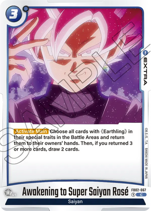 Blazing aura FB02-067 Awakening to Super Saiyan Rosé