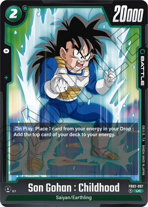 Blazing aura FB02-087 Son Gohan : Childhood