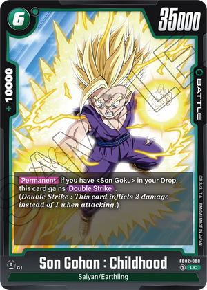 Blazing aura FB02-088 Son Gohan : Childhood