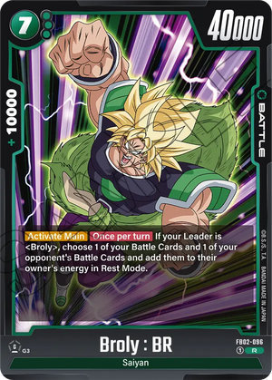 Blazing aura FB02-096 Broly : BR