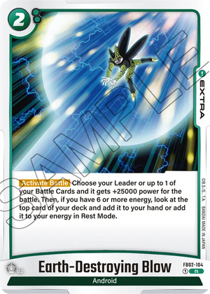 Blazing aura FB02-104 Earth-Destroying Blow
