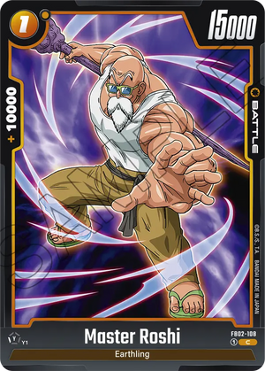 Blazing aura FB02-108 Master Roshi